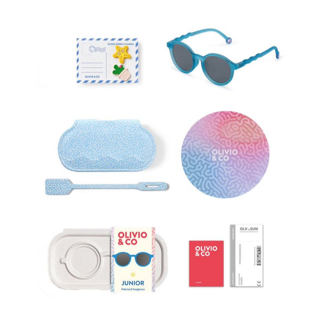 Junior Oval Sunglasses Reef Blue
