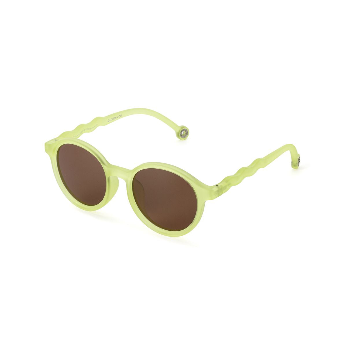 Teen & Adult Oval Sunglasses Lime Green