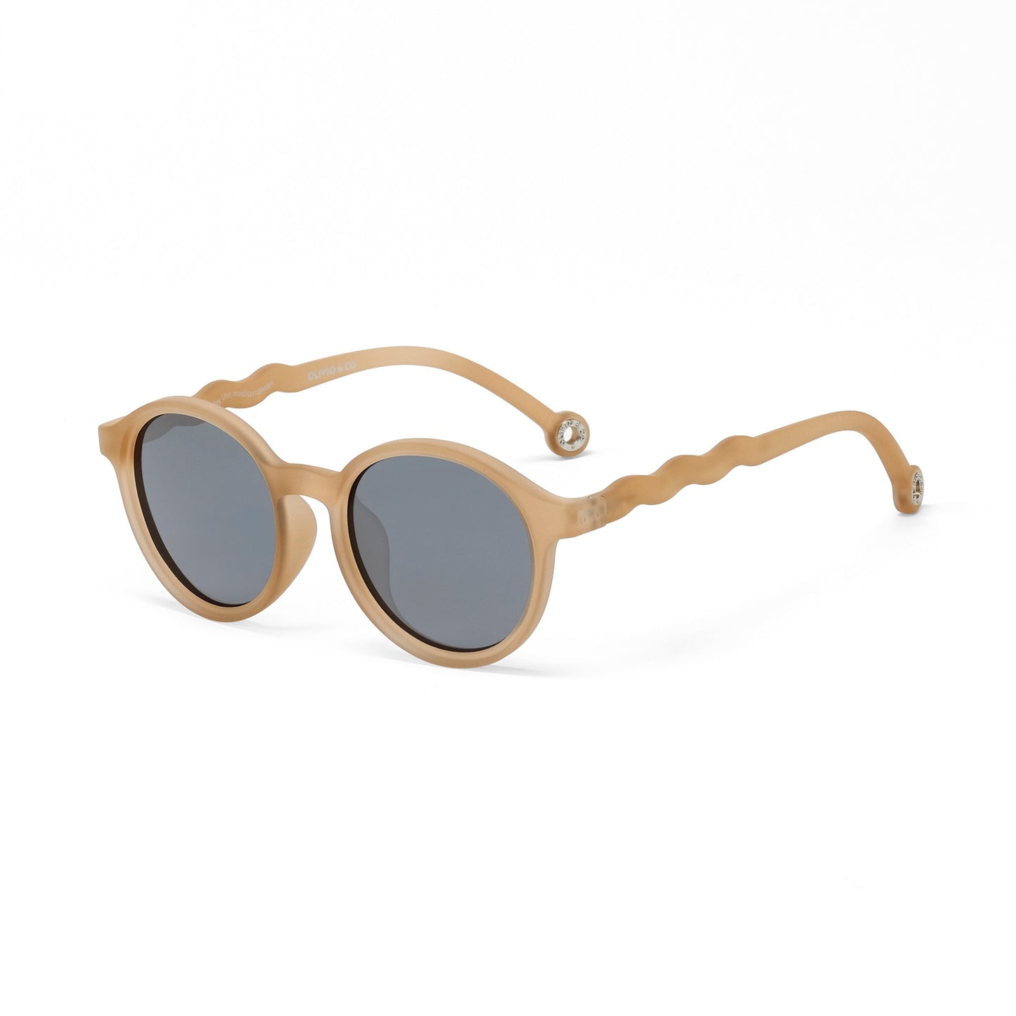 Teen & Adult Oval Sunglasses Sand Beige