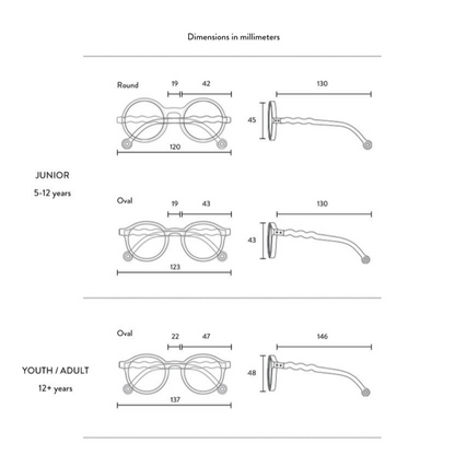 Junior Oval Sunglasses Wild FLower